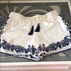 Club Monaco silk shorts